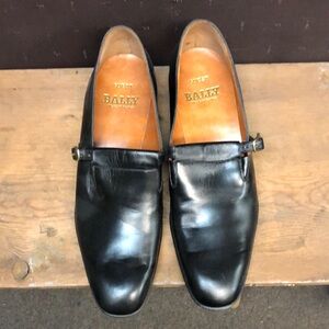 Bally Men's Black Leather Loafers